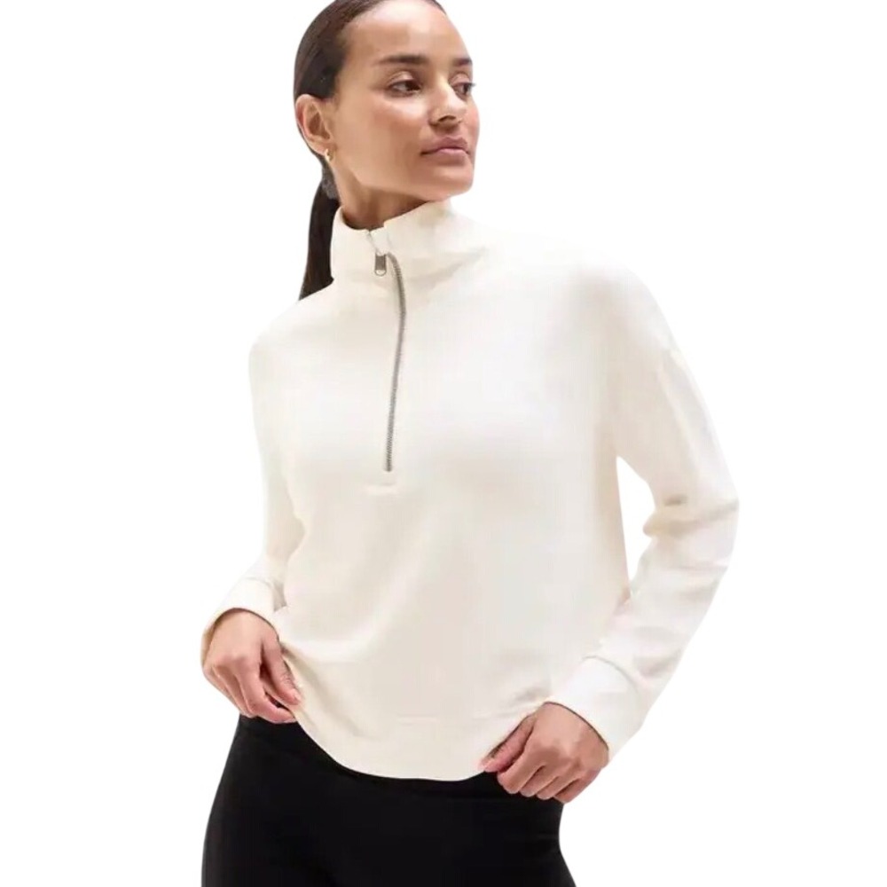 Athleta Seasoft Quarter Zip Performance Top Women's Size S